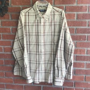 Puritan Brown plaid men’s shirt - size -XL(46/48)